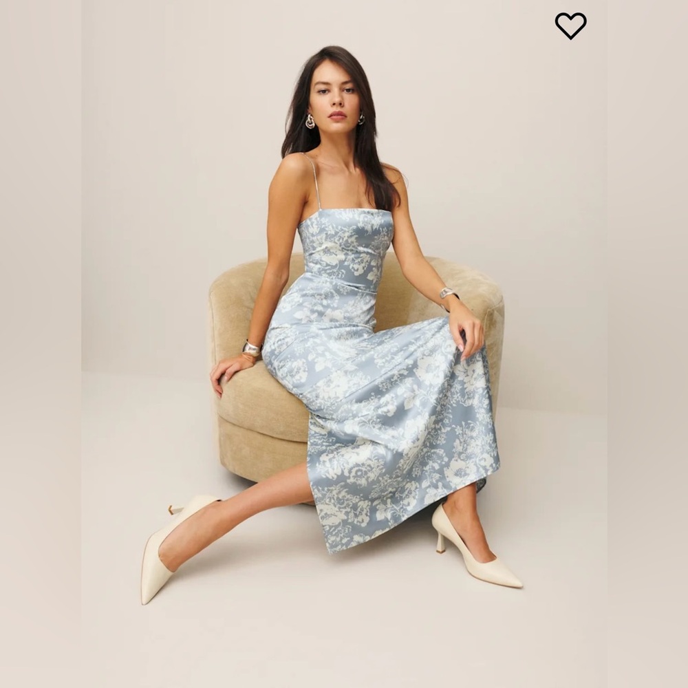 Reformation Frankie Dress in Porcelain size 2